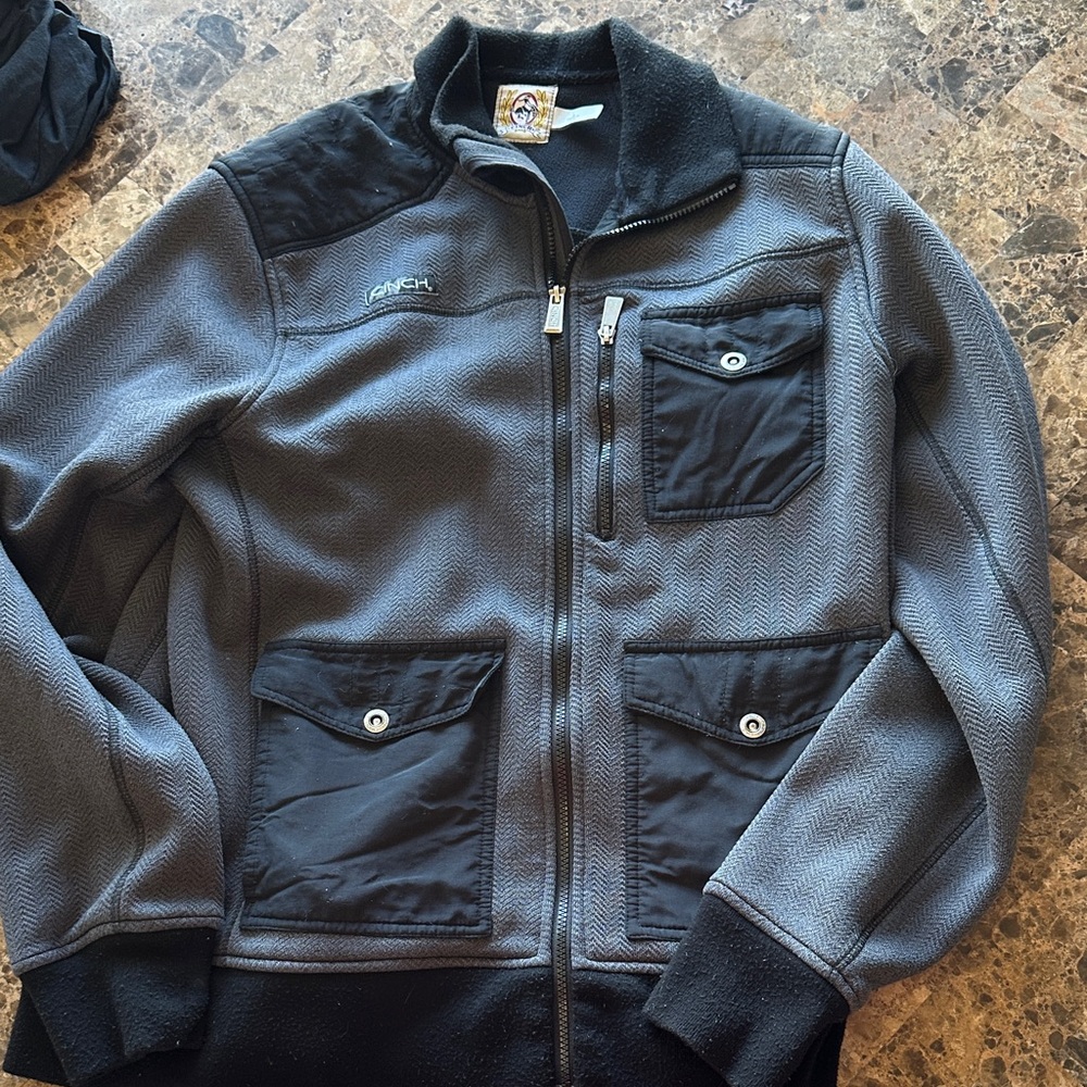 Cinch Men's Gray and Black Lightweight Jacket